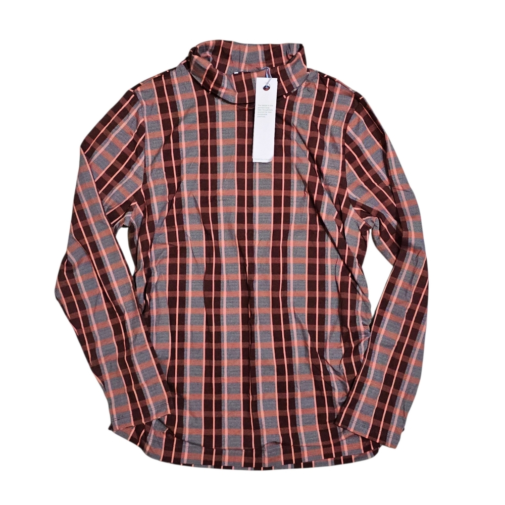 TANYA TAYLOR Selby Top Dark Caramel/Rose Quartz Womens 2X